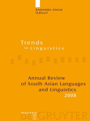 cover image of Annual Review of South Asian Languages and Linguistics